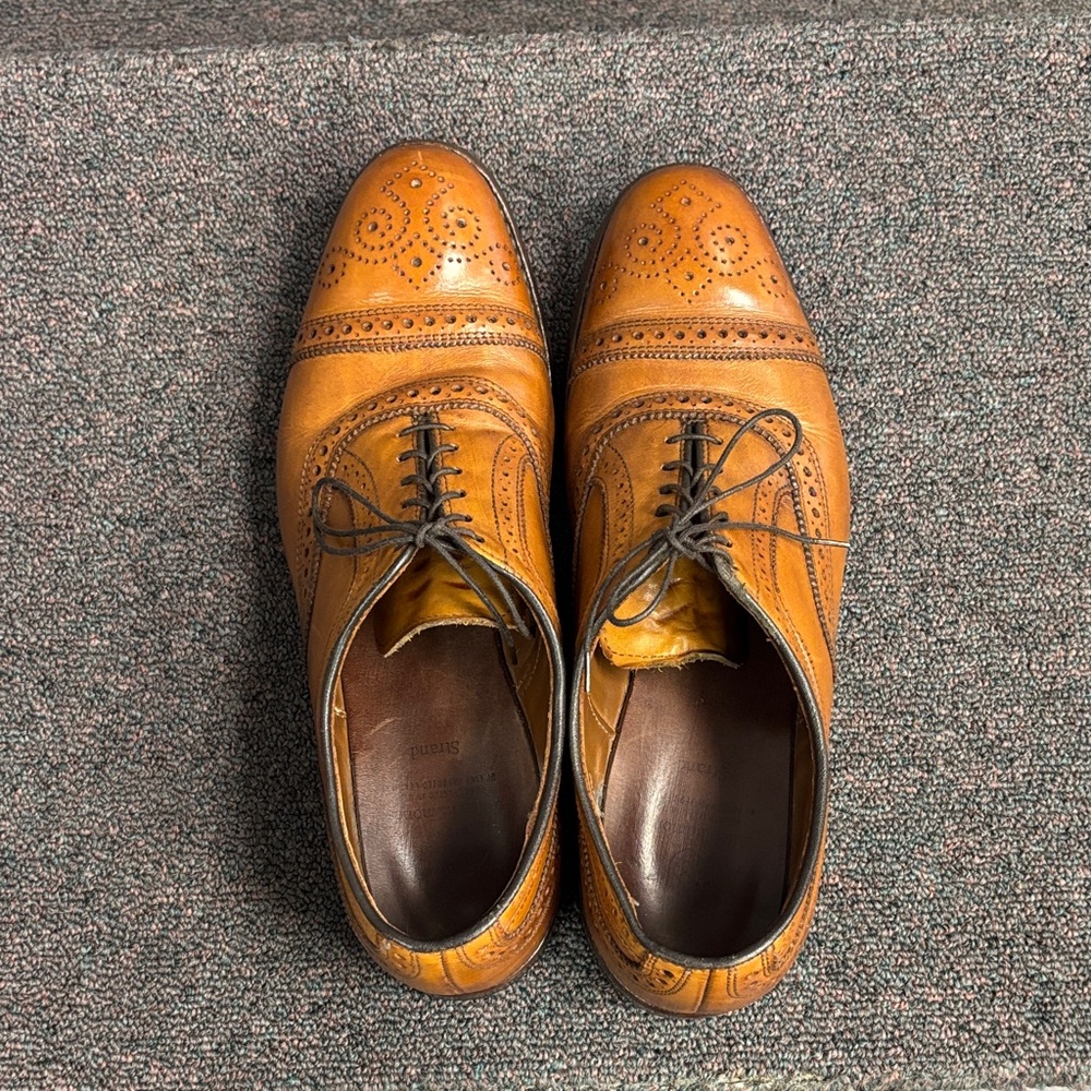 Allen Edmonds Tan Leather Oxford Shoes